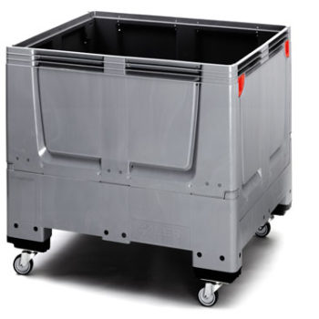 Collapsible Plastic Pallet Box With Wheels (APKLG1210R)