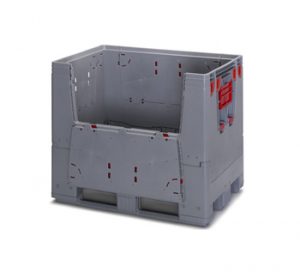 Collapsible Plastic Pallet Box with Flaps